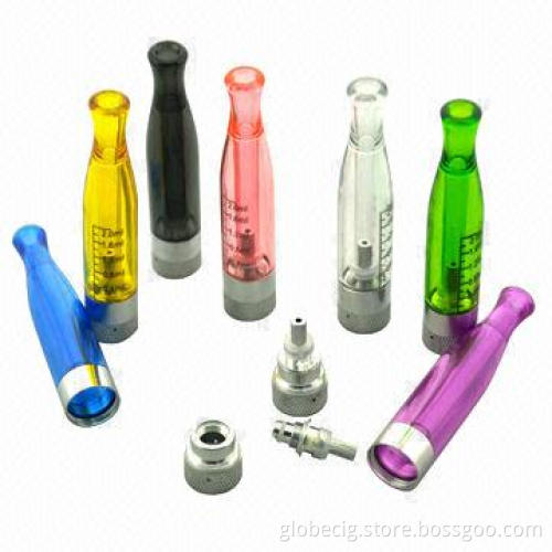 Electronic cigarette atomizer, clear crystal, colorful, replaceable bottom coil